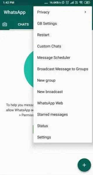 GB WhatsApp Privacy Controls